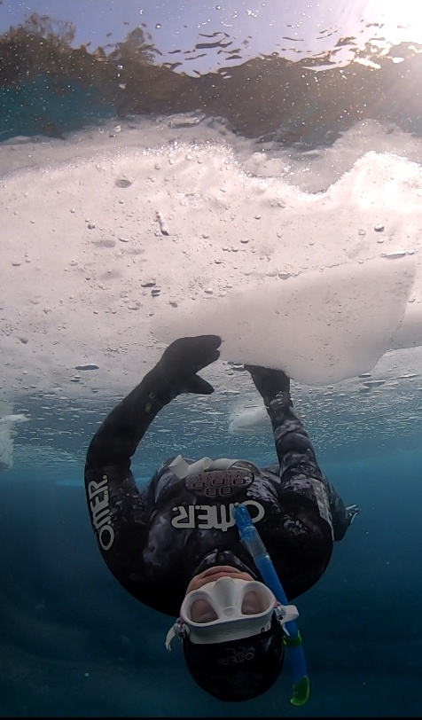 apnee sous glace delphine bergin